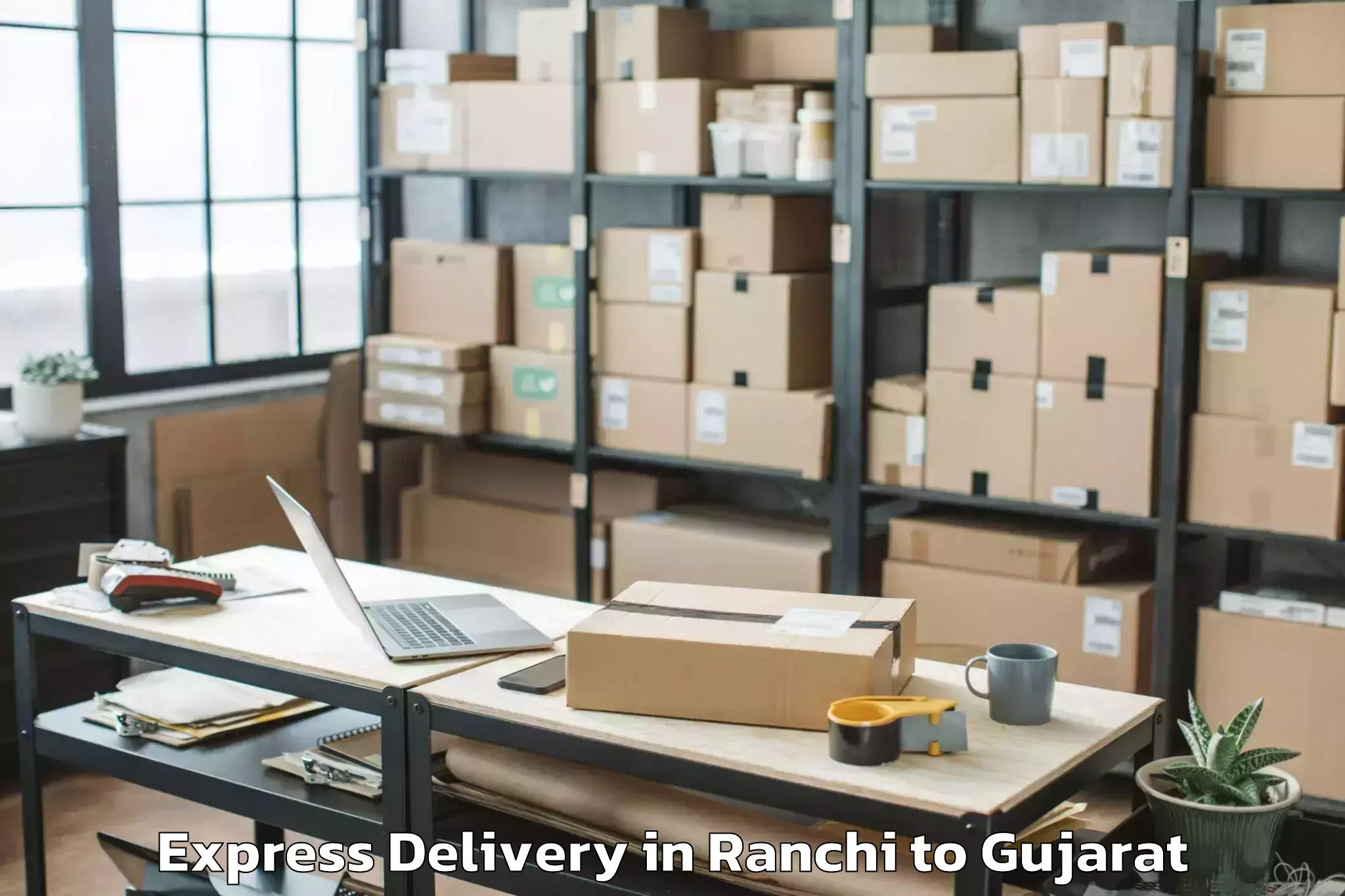 Book Ranchi to Bharuch Express Delivery